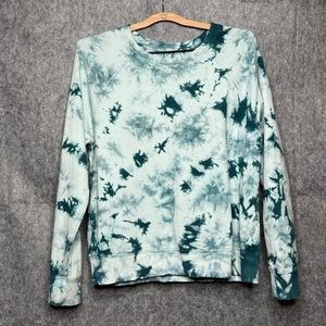 Athleta Sundown Tie Dye Sweatshirt in Dark‎ Suf Teal- Sz S